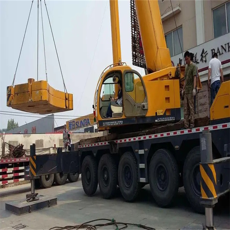 黟县当地吊车出租|机器吊装|75吨|工厂搬迁服务